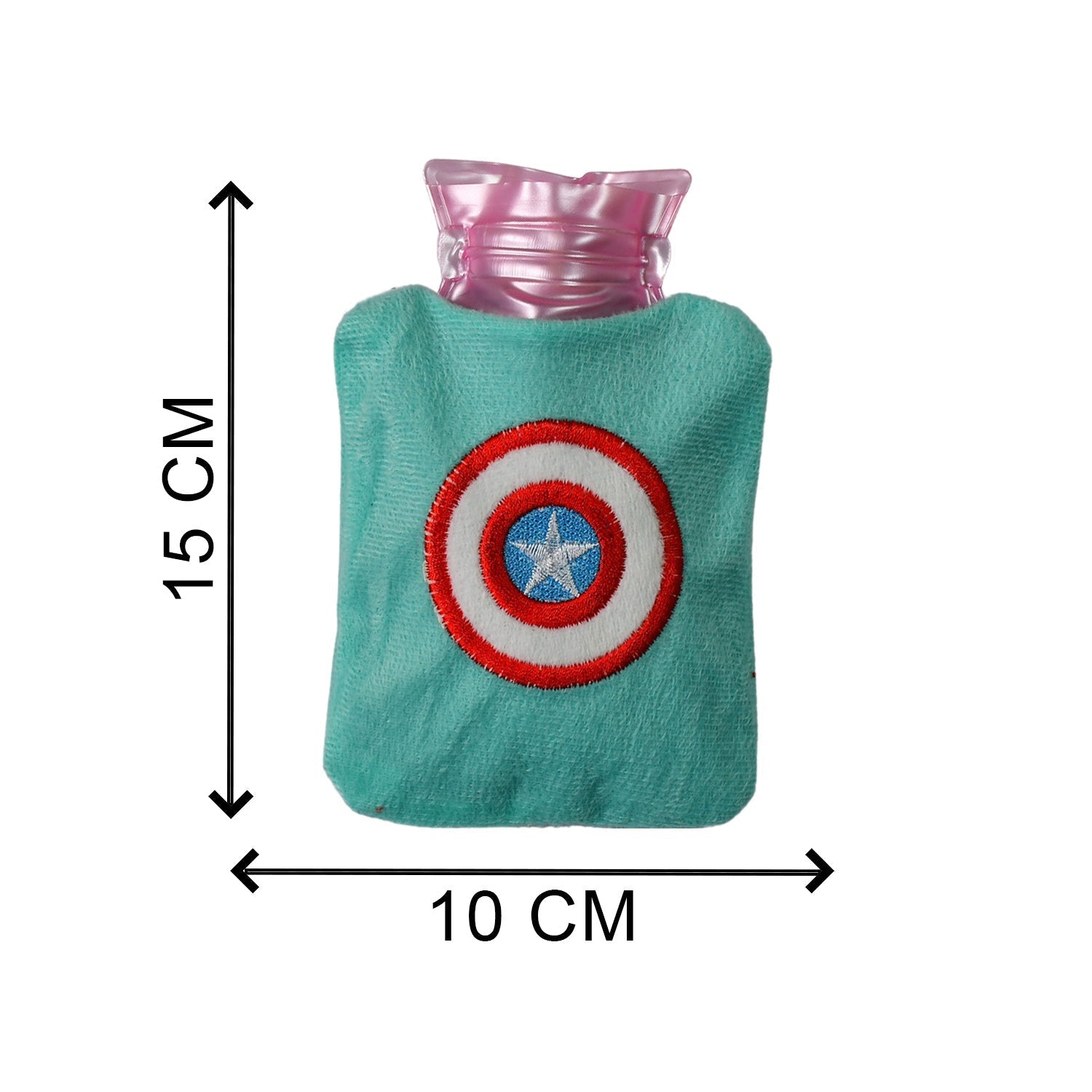 6517 Captain America's Shield small Hot Water Bag with Cover for Pain Relief, Neck, Shoulder Pain and Hand, Feet Warmer, Menstrual Cramps. 6517 Captain America's Shield small Hot Water Bag with Cover for Pain Relief, Neck, Shoulder Pain and Hand, Feet Warmer, Menstrual Cramps.